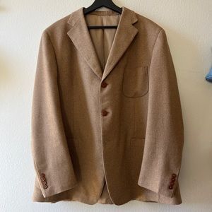100% CAMEL HAIR sport coat SAMUELSOHN 44 R